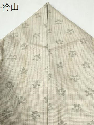 平和屋着物●本場大島紬　間道　舞花文　正絹　逸品　CABG0771yc