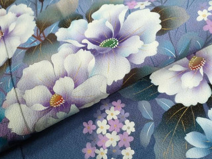 平和屋着物●豪華振袖　草花文　暈し染め　金彩　正絹　逸品　CABG0773yc