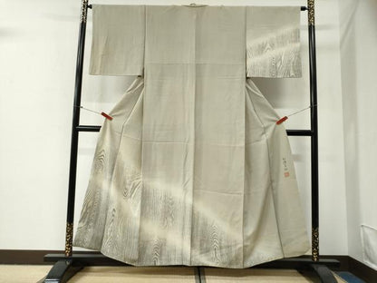 平和屋着物●東京友禅　熊谷好博子　訪問着　杢目文様　暈し染め　正絹　逸品　CABG0782yc