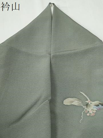 平和屋着物●訪問着　友禅　南天枝花文　暈し染め　正絹　逸品　CABG0786yc