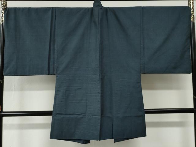 平和屋着物●男性　本場大島紬　アンサンブル　100亀甲　総詰め　キングサイズ　正絹　逸品　CABG0796yc