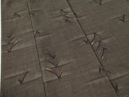 平和屋着物●都喜ヱ門　本場大島紬　7マルキ　泥染め　おとめ心　藤絹織物謹製　証紙付き　正絹　逸品　未使用　CABG0799yc