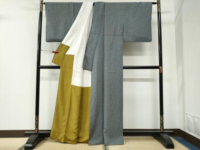 平和屋着物●江戸小紋　吉祥小紋柄　正絹　逸品　CABG0812yc