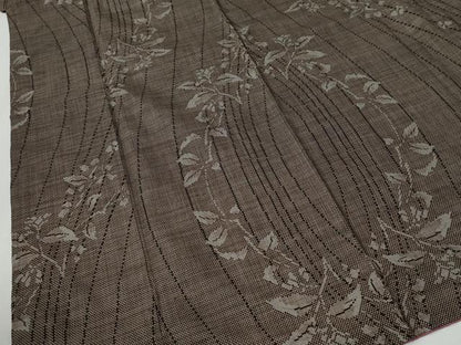 平和屋着物●本場大島紬　7マルキ　枝花文　正絹　逸品　CABG0821yc