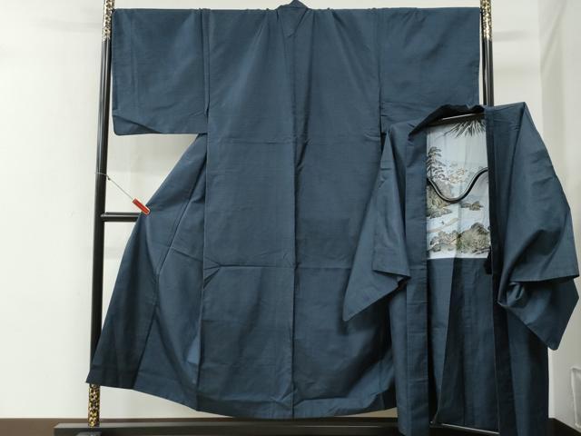 平和屋着物●男性　本場大島紬　アンサンブル　100亀甲　総詰め　やまと誂製　キングサイズ　正絹　逸品　CABG0833yc