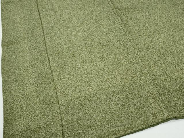 平和屋着物●江戸小紋　南天小紋柄　鬼しぼ縮緬　正絹　逸品　CABG0837yc