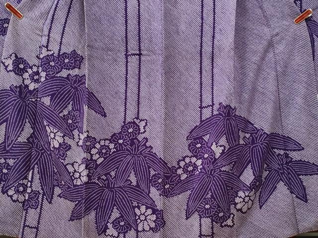 平和屋着物●豪華振袖　総絞り　笹竹花文　正絹　逸品　CABG0842yc