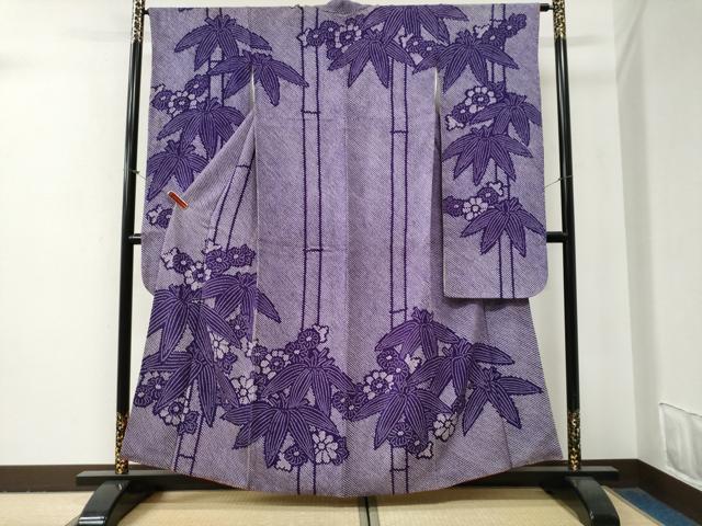 平和屋着物●豪華振袖　総絞り　笹竹花文　正絹　逸品　CABG0842yc