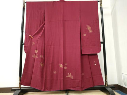 平和屋着物●世界的ファッションデザイナー 山本寛斎 kansaiブランド 振袖 寿光織 鳳凰更紗舞花文 金糸 やまと誂製 正絹 逸品 CABG0844yc