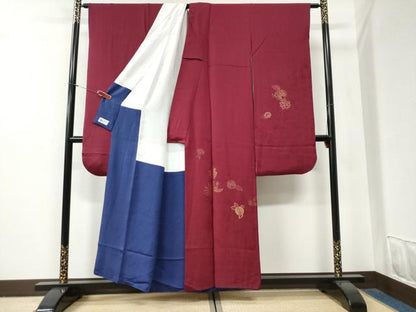 平和屋着物●世界的ファッションデザイナー 山本寛斎 kansaiブランド 振袖 寿光織 鳳凰更紗舞花文 金糸 やまと誂製 正絹 逸品 CABG0844yc