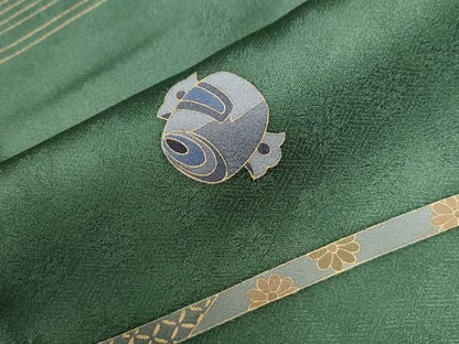 平和屋着物●訪問着　作家物　宝尽くし吉祥文　暈し染め　金彩　正絹　逸品　CABG0851yc