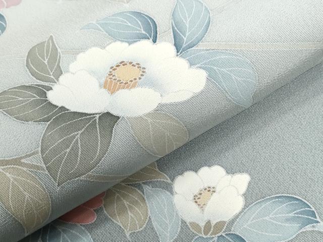 平和屋着物●訪問着　友禅　作家物　枝花文　暈し染め　正絹　逸品　CABG0854yc