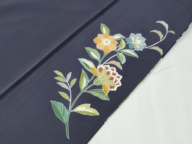 平和屋着物●訪問着　竹屋町刺繍　更紗花唐草文　金彩　正絹　逸品　CABG0860yc