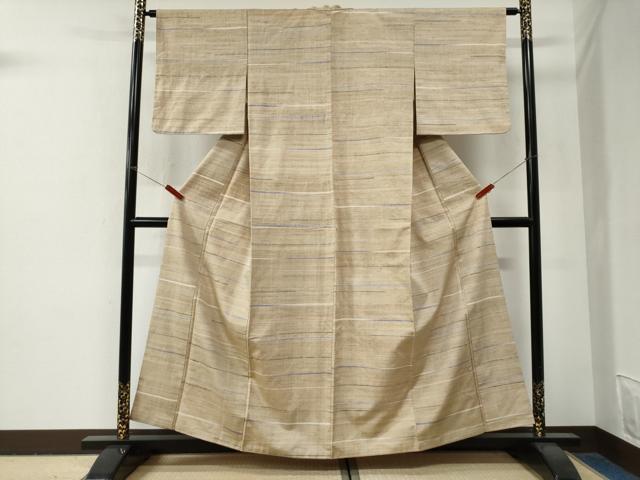 平和屋着物●上質な紬　霞文　正絹　逸品　CABG0863yc
