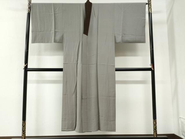 平和屋着物●男性　長襦袢　無双仕立て　手描き　遠山風景文　暈し染め　金彩　正絹　逸品　CABG0864yc