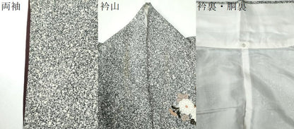 平和屋着物●訪問着　霞籬草花文　たたき染め　金彩　ロング丈　正絹　逸品　CABG0866yc