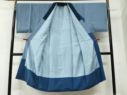 平和屋着物●男性　長襦袢　袷　絞り　飛鶴枝松文　正絹　逸品　未使用　CABG0877yc