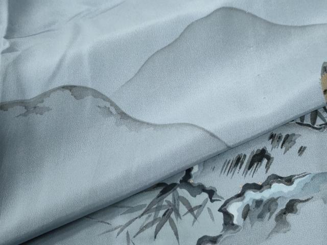 平和屋着物●男性　長襦袢　袷　手描き　虎　暈し染め　やまと誂製　キングサイズ　正絹　逸品　未使用　CABG0883yc