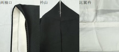 平和屋着物●豪華黒留袖　十二単　地紙竜田川休み鳥花車文　友紀本金箔　正絹　逸品　CABG0886yc