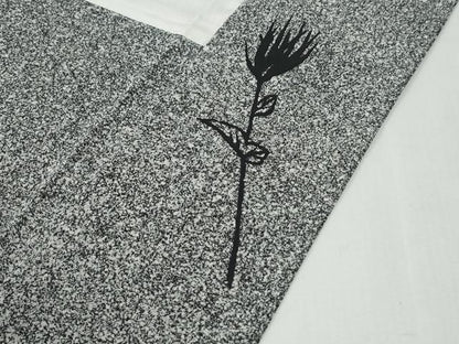 平和屋着物●訪問着　作家物　草花文　たたき染め　正絹　逸品　CABG0887yc