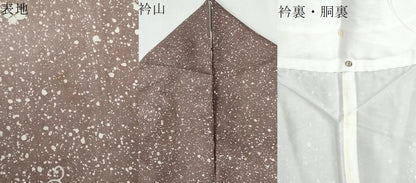 平和屋着物●訪問着　本場染大島紬　花唐草文　たたき染め　正絹　逸品　CABG0888yc