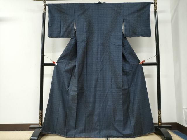 平和屋着物●本場大島紬　7マルキ　吉祥文　正絹　逸品　未使用　CABG0892yc