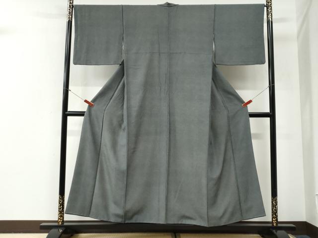 平和屋着物●江戸小紋　鮫小紋柄　黒地　正絹　逸品　CABG0900yc