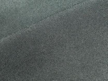 平和屋着物●江戸小紋　鮫小紋柄　黒地　正絹　逸品　CABG0900yc
