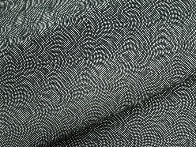 平和屋着物●江戸小紋　鮫小紋柄　黒地　正絹　逸品　CABG0900yc