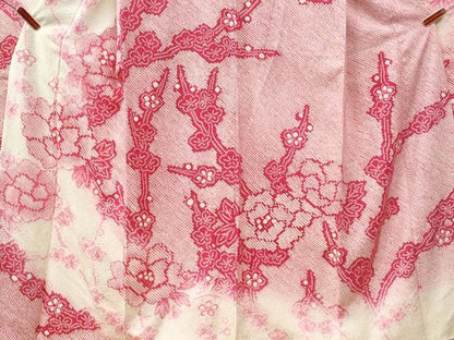 平和屋着物●豪華振袖　総絞り　牡丹枝梅文　暈し染め　正絹　逸品　CABG0904yc
