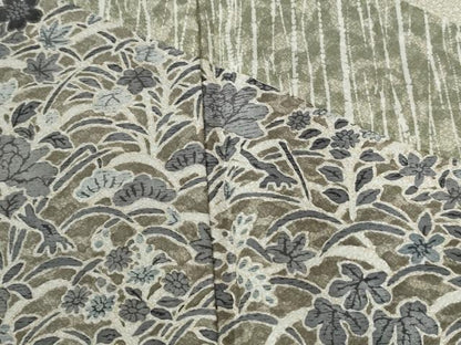 平和屋着物●訪問着　草花文　正絹　逸品　CABG0909yc
