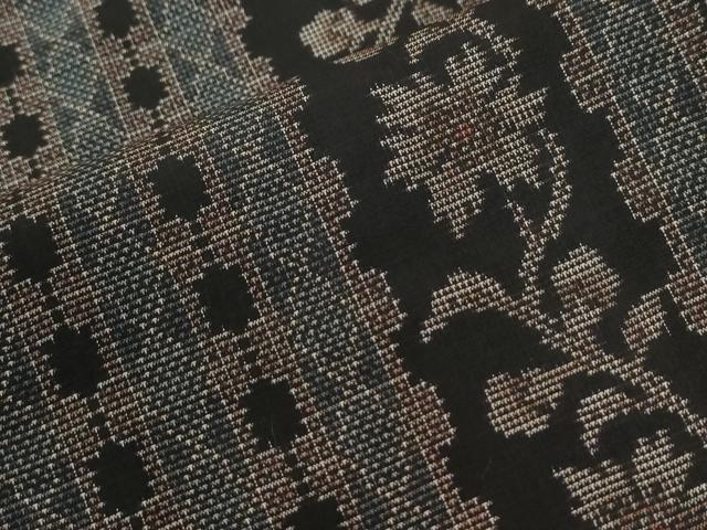 平和屋着物●本場大島紬　9マルキ　吉祥草花間道　ロング丈　正絹　逸品　未使用　CABG0914yc
