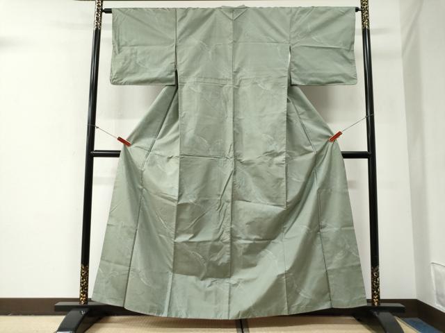 平和屋着物●本場大島紬　唐草文　正絹　逸品　CABG0925yc