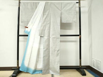 平和屋着物●本場大島紬　白大島　一元絣　正絹　逸品　未使用　CABG0928yc
