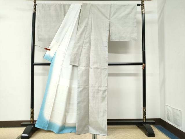 平和屋着物●本場大島紬　白大島　一元絣　正絹　逸品　未使用　CABG0928yc