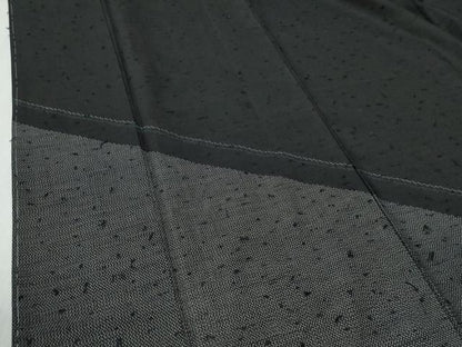 平和屋着物●訪問着　髭紬　吉祥文　黒地　正絹　逸品　未使用　CABG0930yc