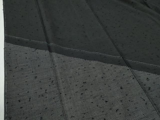 平和屋着物●訪問着　髭紬　吉祥文　黒地　正絹　逸品　未使用　CABG0930yc