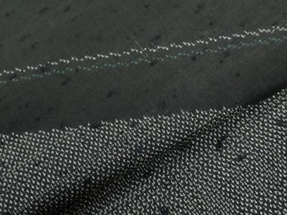 平和屋着物●訪問着　髭紬　吉祥文　黒地　正絹　逸品　未使用　CABG0930yc