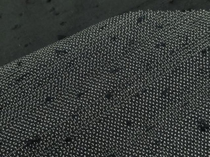 平和屋着物●訪問着　髭紬　吉祥文　黒地　正絹　逸品　未使用　CABG0930yc