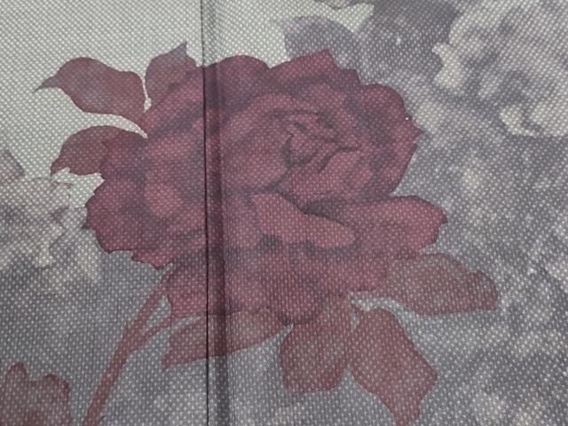 平和屋着物●訪問着　本場大島紬　7マルキ　牡丹花文　正絹　逸品　未使用　CABG0931yc