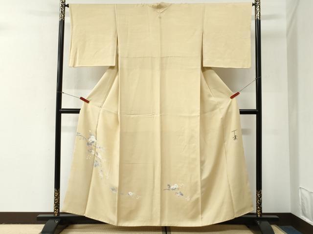 平和屋着物●京加賀友禅　百貫石峰　色留袖　枝花文　正絹　逸品　CABG0936yc