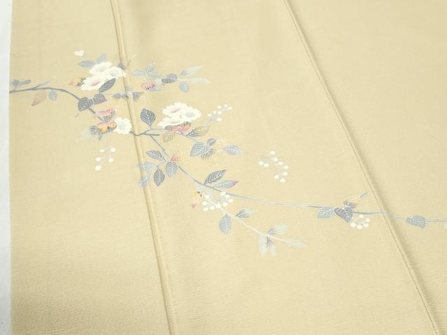 平和屋着物●京加賀友禅　百貫石峰　色留袖　枝花文　正絹　逸品　CABG0936yc