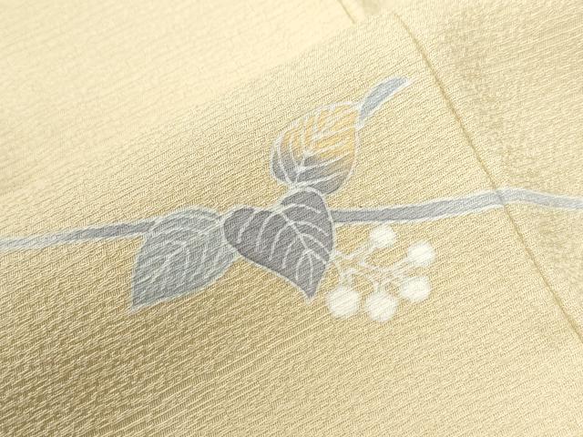 平和屋着物●京加賀友禅　百貫石峰　色留袖　枝花文　正絹　逸品　CABG0936yc