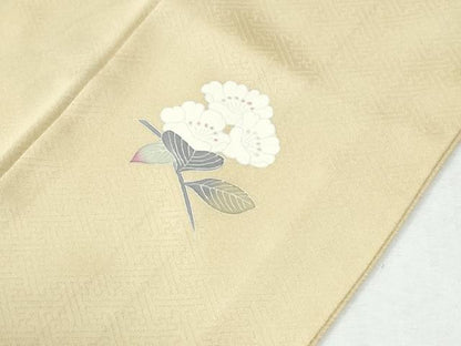 平和屋着物●京加賀友禅　百貫石峰　色留袖　枝花文　正絹　逸品　CABG0936yc