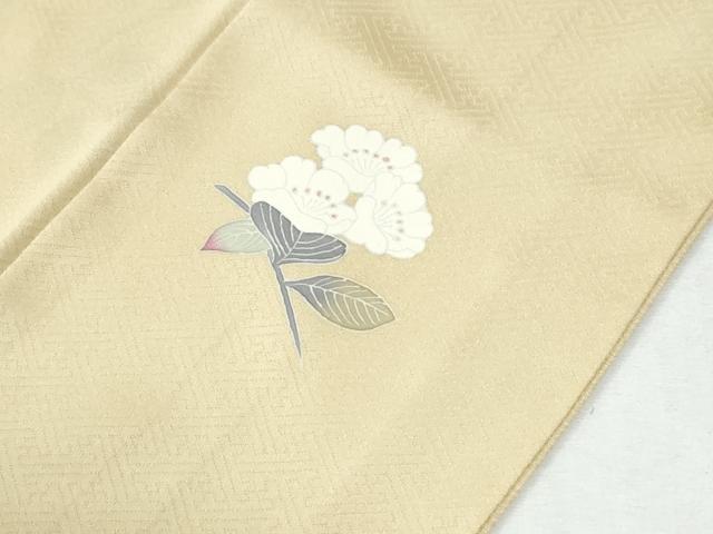 平和屋着物●京加賀友禅　百貫石峰　色留袖　枝花文　正絹　逸品　CABG0936yc