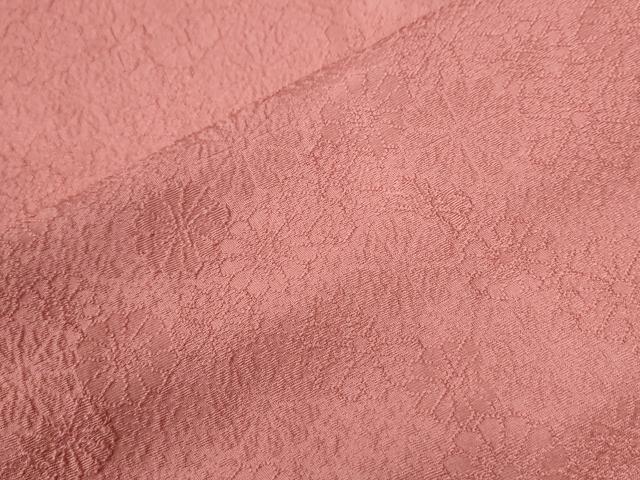 平和屋着物●上質な色無地　菊尽くし地紋　薄紅色　ロング丈　正絹　逸品　CABG0947yc