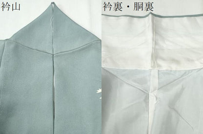 平和屋着物●本加賀友禅作家　吉田昌二　訪問着　草花文　正絹　逸品　CABG0951yc