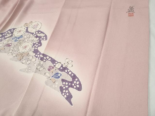 平和屋着物●英王室献上友禅作家　木下勝功　色留袖　辻が花　暈し染め　正絹　逸品　CABG0954yc