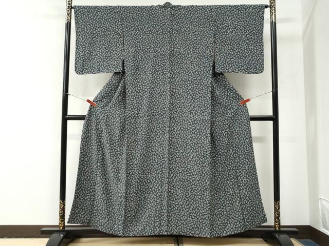 平和屋着物●上質な小紋　南天文　正絹　逸品　CABG0957yc