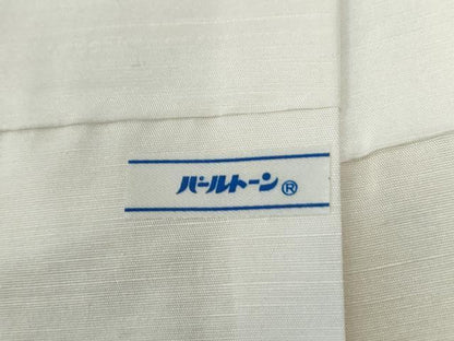 平和屋着物●白山紬　訪問着　流水渡り橋松竹梅風景文　証紙付き　正絹　逸品　CABG0966yc